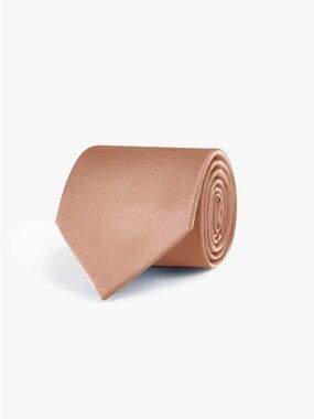 Azazie Stretch Satin Wide Tie Rose Gold